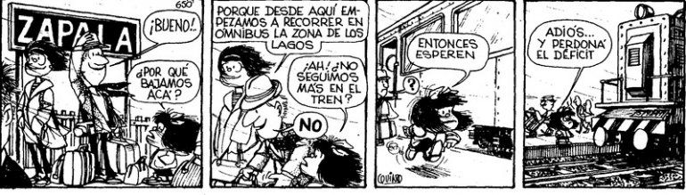 quino zapala tren mafalda