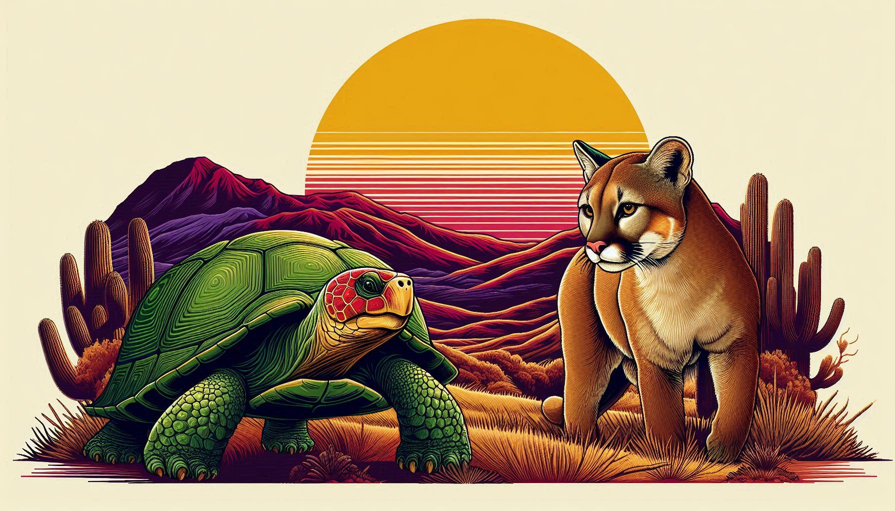 tortugo jorge y puma koi